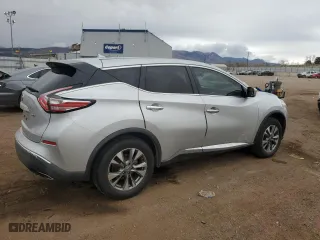 2016 Nissan Murano S with VIN 5N1AZ2MH8GN114665, listed as a Copart auction lot 51052195 with 165,264 mi miles and Salvage Title. Bid and sale history available at carsss.com. Image 3.