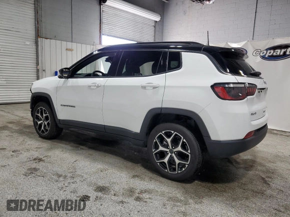 2025 Jeep Compass Limited with VIN 3C4NJDCN0ST565517, listed as a Copart auction lot 61679475 with 6,153 mi miles and Clean title. Bid and sale history available at DreamBid. Image 2.