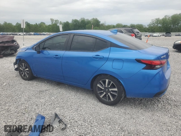 2021 Nissan Versa SV with VIN 3N1CN8EV3ML869155, listed as a Copart auction lot 57841325 with 82,711 mi miles and Salvage title. Bid and sale history available at DreamBid. Image 2.