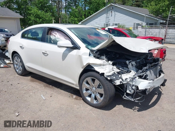 2012 Buick LaCrosse Premium 1 z VIN 1G4GD5E34CF130301, wystawiony jako IAAI lot #42205574 z przebiegiem 117 941 mil mil oraz . Historia ofert i sprzedaży dostępna na DreamBid. Obrazek 1.