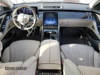 2023 Mercedes-Benz S-Class S 500 with VIN W1K6G6DB7PA197070, listed as a Copart auction lot 43637385 with 20,412 mi miles and Salvage Title. Bid and sale history available at carsss.com. Image 8.