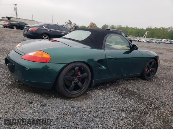 2002 Porsche Boxster S with VIN WP0CB29892U663753, listed as a Copart auction lot 55394025 with 62,241 mi miles and Salvage title. Bid and sale history available at DreamBid. Image 3.