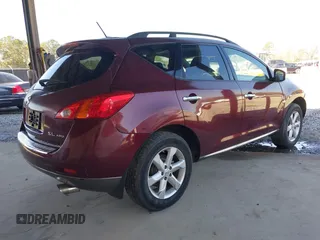 2009 Nissan Murano SL with VIN JN8AZ18W59W108749, listed as a IAAI auction lot 41790025 with 151,179 mi miles and . Bid and sale history available at DreamBid. Image 4.