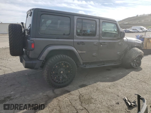 2024 Jeep Wrangler Sport S with VIN 1C4RJXN69RW147521, listed as a Copart auction lot 47298575 with 55,477 mi miles and Salvage Title. Bid and sale history available at DreamBid. Image 3.