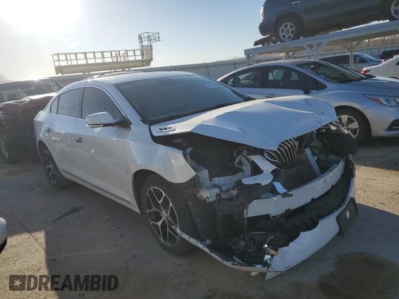 2016 Buick LaCrosse Sport Touring with VIN 1G4G45G36GF264455, listed as a Copart auction lot 49175625 with 81,394 mi miles and Salvage title. Bid and sale history available at DreamBid. Image 4.