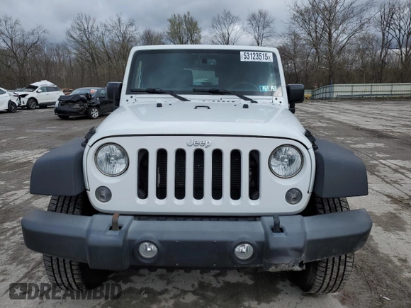 2015 Jeep Wrangler Sport with VIN 1C4AJWAG5FL761338, listed as a Copart auction lot 53123515 with 93,677 mi miles and Salvage Title. Bid and sale history available at carsss.com. Image 5.