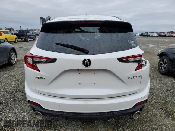 2023 Acura RDX w/A-Spec Package with VIN 5J8TC1H65PL000248, listed as a Copart auction lot 86764344 with Not provided miles and Salvage title. Bid and sale history available at DreamBid. Image 6.