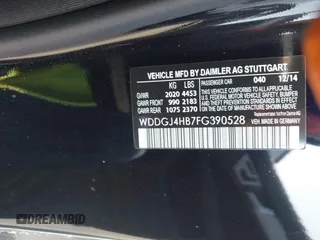 2015 Mercedes-Benz C 250 with VIN WDDGJ4HB7FG390528, listed as a IAAI auction lot 42608653 with 126,314 mi miles and . Bid and sale history available at DreamBid. Image 9.