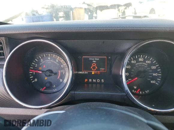 2017 Ford Mustang V6 with VIN 1FA6P8AM7H5309961, listed as a Copart auction lot 89406755 with 109,625 mi miles and Salvage Title. Bid and sale history available at carsss.com. Image 9.