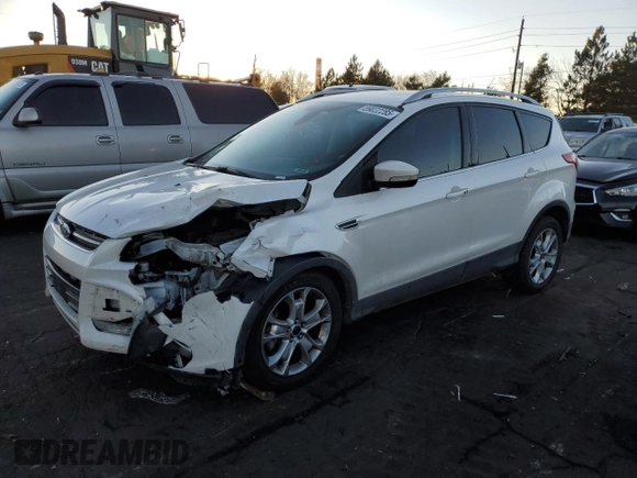 2016 Ford Escape Titanium with VIN 1FMCU9J97GUB28558, listed as a Copart auction lot 89022285 with 81,544 mi miles and Salvage Title. Bid and sale history available at DreamBid. Image 1.