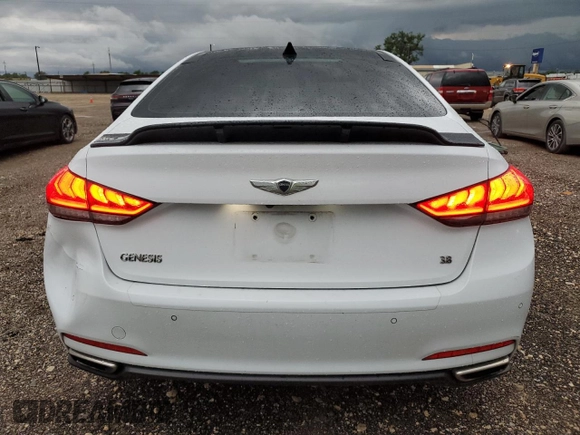 2015 Hyundai Genesis 3.8L with VIN KMHGN4JEXFU061998, listed as a Copart auction lot 57831524 with 82,310 mi miles and Clean Title. Bid and sale history available at carsss.com. Image 6.