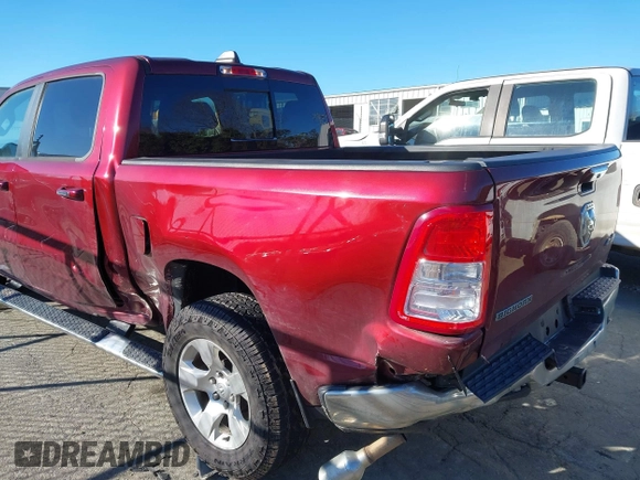 2019 Ram 1500 Big Horn/Lone Star with VIN 1C6SRFFT8KN870451, listed as a IAAI auction lot 41639815 with 100,924 mi miles. Bid and sale history available at carsss.com. Image 6.