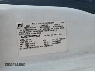 2000 GMC Savana z VIN 1GJHG35R0Y1116076, wystawiony jako Copart lot #50339725 z przebiegiem 263 035 mil mil oraz Nie do naprawy • Non repairable. Historia ofert i sprzedaży dostępna na DreamBid. Obrazek 14.