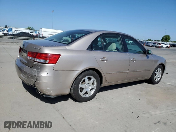 2006 Hyundai Sonata GLS with VIN 5NPEU46F86H020862, listed as a Copart auction lot 54012625 with 96,654 mi miles and Salvage Title. Bid and sale history available at DreamBid. Image 3.