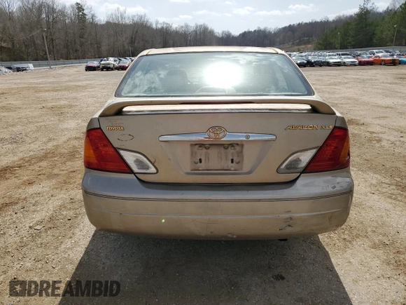2001 Toyota Avalon XL w/Bucket Seats with VIN 4T1BF28B51U162835, listed as a Copart auction lot 49166615 with 305,832 mi miles and Salvage Title. Bid and sale history available at carsss.com. Image 6.