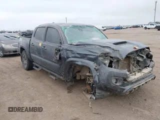 2023 Toyota Tacoma 4WD SR with VIN 3TMCZ5AN6PM554838, listed as a IAAI auction lot 41215603 with 1 mi miles. Bid and sale history available at carsss.com. Image 1.