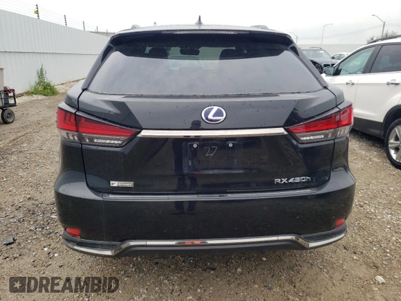 2021 Lexus RX with VIN 2T2YGMDA4MC065143, listed as a Copart auction lot 62223283 with 27,636 mi miles. Bid and sale history available at carsss.com. Image 6.