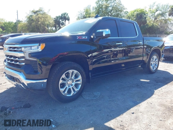 2024 Chevrolet Silverado 1500 LTZ with VIN 1GCUDGE81RZ298421, listed as a IAAI auction lot 41775039 with 6,900 mi miles and . Bid and sale history available at DreamBid. Image 2.