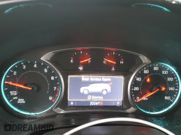 2020 Chevrolet Traverse LT Cloth with VIN 1GNERGKW6LJ126505, listed as a Copart auction lot 55295755 with 33,267 mi miles and Non repairable. Bid and sale history available at DreamBid. Image 9.