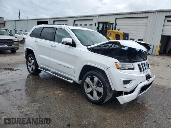 2015 Jeep Grand Cherokee Overland with VIN 1C4RJFCGXFC891616, listed as a Copart auction lot 61386065 with 90,011 mi miles and Salvage title. Bid and sale history available at DreamBid. Image 4.
