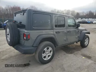 2023 Jeep Wrangler Willys with VIN 1C4HJXDGXPW545601, listed as a Copart auction lot 50020905 with 19,115 mi miles and Salvage title. Bid and sale history available at DreamBid. Image 3.