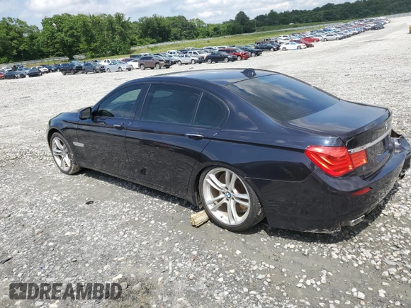2011 BMW 7 Series 750Li with VIN WBAKB8C57BCY64924, listed as a Copart auction lot 58393765 with Not provided miles and Salvage title. Bid and sale history available at DreamBid. Image 2.