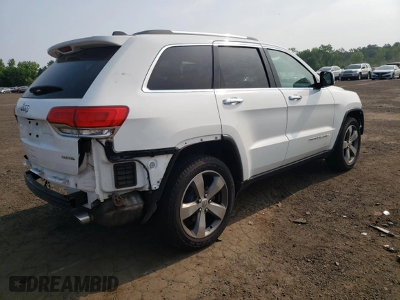 2016 Jeep Grand Cherokee Limited with VIN 1C4RJFBG0GC447762, listed as a Copart auction lot 59612705 with 66,183 mi miles and Salvage title. Bid and sale history available at DreamBid. Image 3.