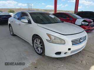 2013 Nissan Maxima SV with VIN 1N4AA5AP8DC814580, listed as a IAAI auction lot 42179159 with 122,758 mi miles and . Bid and sale history available at carsss.com. Image 1.
