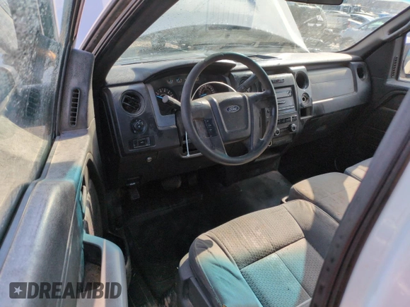 2012 Ford F-150 XL with VIN 1FTNF1EF2CKD44980, listed as a Copart auction lot 45500845 with 252,474 mi miles and Salvage title. Bid and sale history available at DreamBid. Image 8.