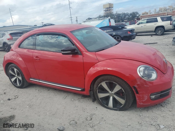 2012 Volkswagen Beetle 2.0T Turbo w/Sun/Sound with VIN 3VWV67ATXCM651866, listed as a Copart auction lot 43918205 with 94,896 mi miles and Salvage Title. Bid and sale history available at carsss.com. Image 5.