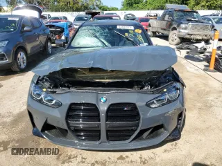 2022 BMW M3 Competition xDrive with VIN WBS43AY04NFL75227, listed as a Copart auction lot 63833574 with Not provided miles and Non repairable. Bid and sale history available at DreamBid. Image 5.