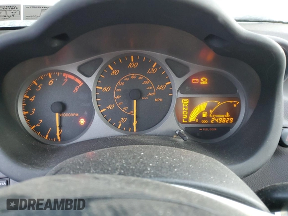 2000 Toyota Celica GT with VIN JTDDR32TXY0020977, listed as a Copart auction lot 86059314 with 249,829 mi miles and Salvage Title. Bid and sale history available at carsss.com. Image 9.