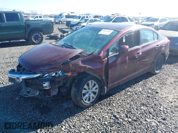 2012 Honda Civic LX z VIN 19XFB2F54CE355767, wystawiony jako IAAI lot #41669387 z przebiegiem 139 309 mil mil oraz . Historia ofert i sprzedaży dostępna na DreamBid. Obrazek 2.