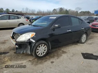 2014 Nissan Versa S with VIN 3N1CN7APXEK455220, listed as a Copart auction lot 89015285 with 166,816 mi miles and Salvage Title. Bid and sale history available at carsss.com. Image 1.