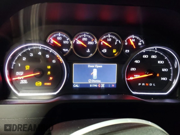 2019 Chevrolet Silverado 1500 RST with VIN 3GCUYEED8KG293051, listed as a Copart auction lot 46168195 with 51,790 mi miles and Salvage Title. Bid and sale history available at DreamBid. Image 9.