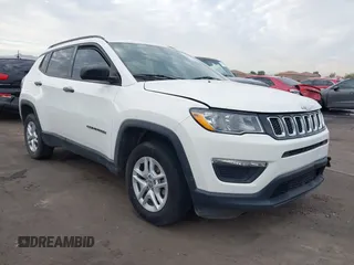 2017 Jeep Compass Sport z VIN 3C4NJDAB1HT642199, wystawiony jako IAAI lot #41237141 z przebiegiem 85 650 mil mil oraz . Historia ofert i sprzedaży dostępna na DreamBid. Obrazek 1.