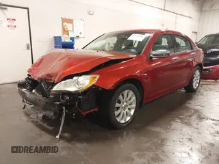 2013 Chrysler 200 Limited with VIN 1C3CCBCG9DN569256, listed as a IAAI auction lot 41711387 with 156,536 mi miles. Bid and sale history available at carsss.com. Image 2.