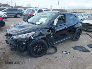 2021 Nissan Kicks SR with VIN 3N1CP5DV7ML520557, listed as a IAAI auction lot 41473489 with 35,634 mi miles. Bid and sale history available at carsss.com. Image 17.