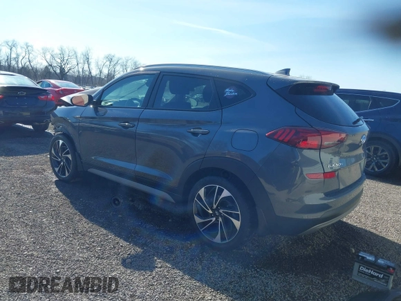 2019 Hyundai Tucson Ultimate with VIN KM8J3CAL2KU841671, listed as a IAAI auction lot 41889660 with 44,779 mi miles. Bid and sale history available at carsss.com. Image 3.