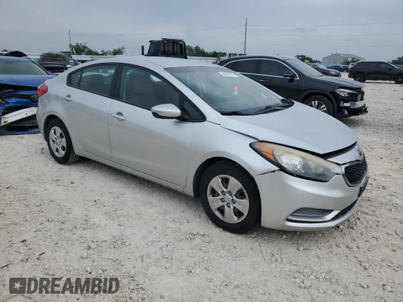 2015 Kia Forte LX with VIN KNAFK4A63F5301594, listed as a Copart auction lot 54932795 with 69,663 mi miles and Salvage Title. Bid and sale history available at carsss.com. Image 4.