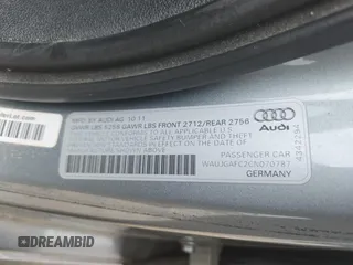 2012 Audi A6 Prestige with VIN WAUJGAFC2CN070787, listed as a Copart auction lot 60617945 with 193,589 mi miles and Salvage title. Bid and sale history available at DreamBid. Image 12.