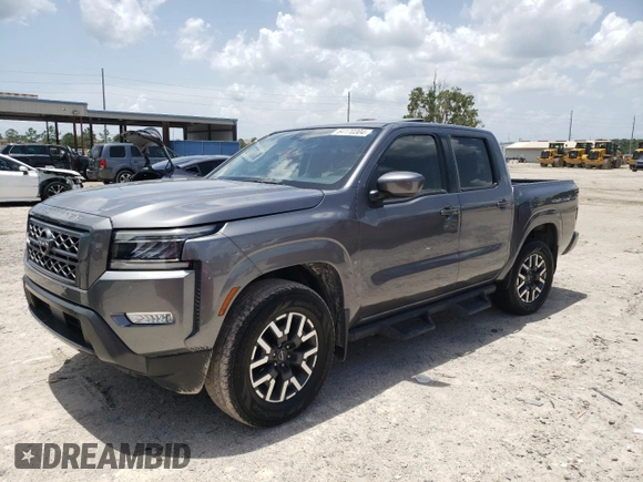 2022 Nissan Frontier SV with VIN 1N6ED1EJ8NN634679, listed as a Copart auction lot 64170304 with 58,535 mi miles and Non Repairable. Bid and sale history available at carsss.com. Image 1.