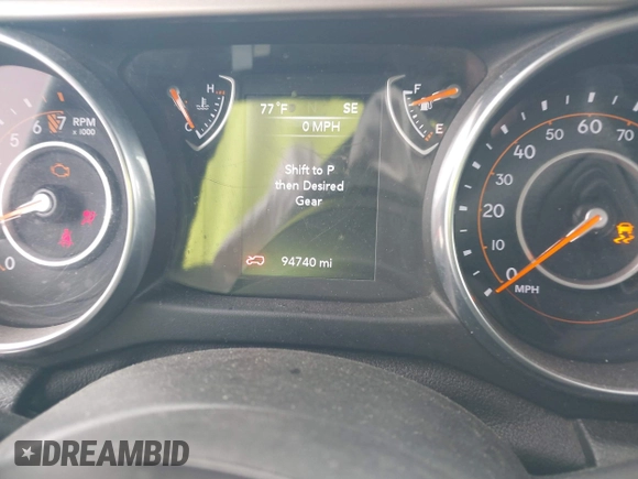 2018 Jeep Wrangler Sport with VIN 1C4GJXAG4JW307122, listed as a IAAI auction lot 41925899 with 94,740 mi miles and . Bid and sale history available at DreamBid. Image 7.