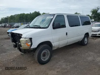 2008 Ford Econoline Passenger XL with VIN 1FBNE31L98DB42258, listed as a Copart auction lot 65068955 with 134,818 mi miles and Salvage title. Bid and sale history available at DreamBid. Image 1.