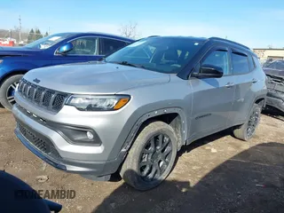 2023 Jeep Compass Latitude with VIN 3C4NJDBN7PT558797, listed as a IAAI auction lot 41854517 with 26,495 mi miles and . Bid and sale history available at DreamBid. Image 2.