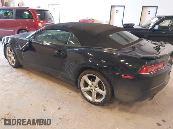 2014 Chevrolet Camaro LT with VIN 2G1FC3D33E9257134, listed as a IAAI auction lot 41743312 with 104,898 mi miles and . Bid and sale history available at DreamBid. Image 3.