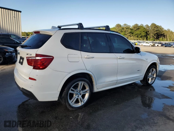 2013 BMW X3 xDrive35i with VIN 5UXWX7C54DL980857, listed as a Copart auction lot 52776115 with 88,363 mi miles and Salvage Title. Bid and sale history available at DreamBid. Image 3.