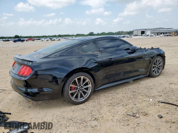 2017 Ford Mustang GT with VIN 1FA6P8CF7H5265510, listed as a Copart auction lot 59172315 with Not provided miles and Salvage title. Bid and sale history available at DreamBid. Image 3.