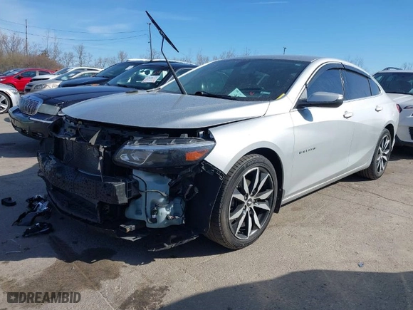 2018 Chevrolet Malibu LT with VIN 1G1ZD5ST2JF105369, listed as a IAAI auction lot 41853070 with 147,317 mi miles. Bid and sale history available at carsss.com. Image 2.