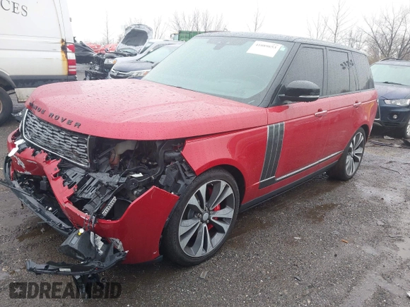 2020 Land Rover Range Rover SV Autobiography Dynamic with VIN SALGW2RE3LA580584, listed as a IAAI auction lot 41089853 with 62,057 mi miles and . Bid and sale history available at DreamBid. Image 19.